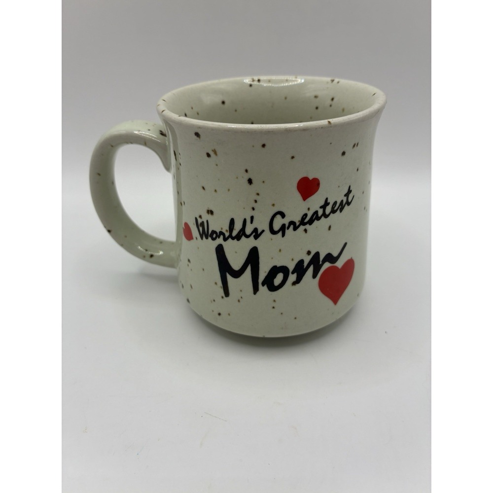 Vintage Handmade Mug Clay in Mind Speckle Glaze Art Pottery Coffee Cup 1983 MOM